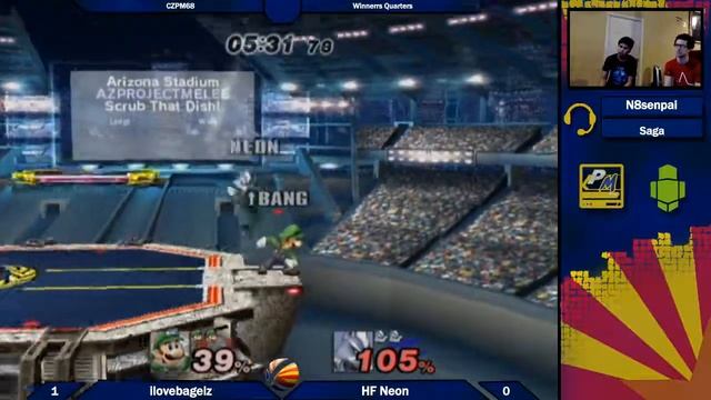 CZPM68: HF Neon (Wolf) vs ilovebagelz (Luigi) Winners Quarters смотреть онлайн