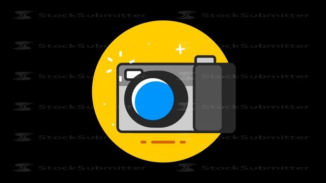 Photo Camera Premium flat icon animated with alpha channel смотреть онлайн