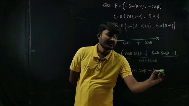 Consider three points P = (-sin (beta-alpha), -cos beta), Q = (cos(beta-alpha), sin beta), and R = смотреть онлайн
