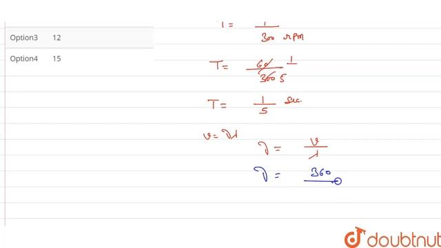 The disc of siren has n holes and the frequency of its rotation is 300 rpm. It produces