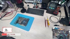 Ремонт видеокарты Palit GTX 1660S, купленной клиентом на Авито. .