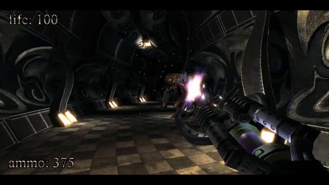 Геймплей .kkrieger — полноценного 3D-шутера, который весит всего 96 килобайт