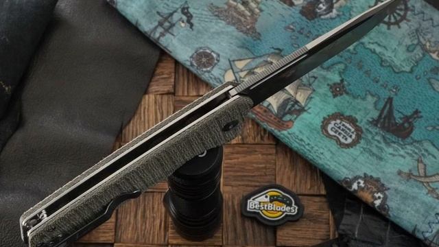 Складной нож Kizer Knives Lan сталь N690, микарта смотреть онлайн