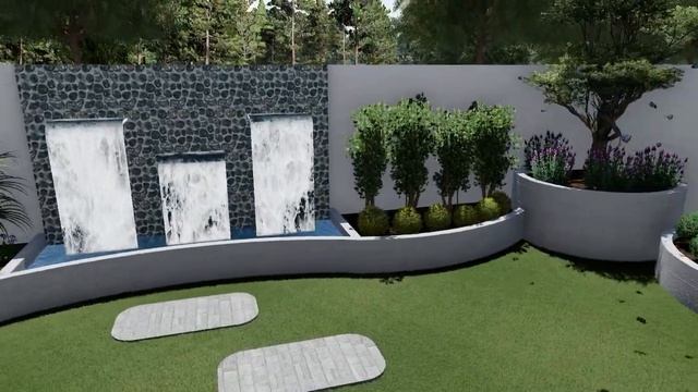 GARDEN WITH TORRENT WATER FALL#3d #fountain #3ddesign #landscape #TORRENTWATERFALL #like #subscribe смотреть онлайн