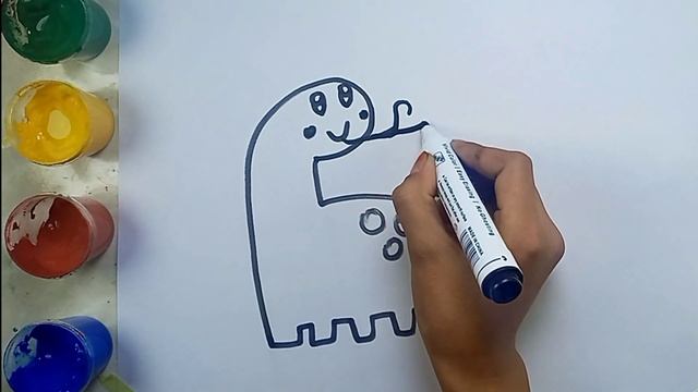 Bolalar uchun dinozor rasmlari | Draw a Dinosaur for kids | рисунок динозавра для детей смотреть онлайн