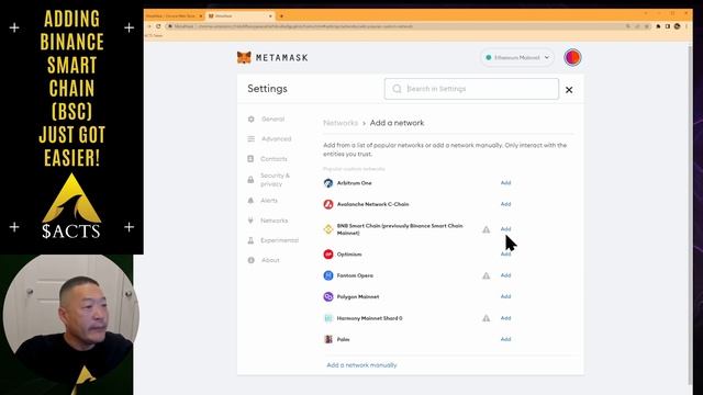 How do I add Binance Smart Chain BSC to Metamask , New Super Easy Method! смотреть онлайн