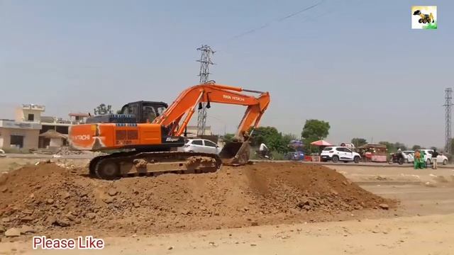 Amazing Work By Tata Hitachi Poclain | By Good Experience Driver | Excavator Video смотреть онлайн