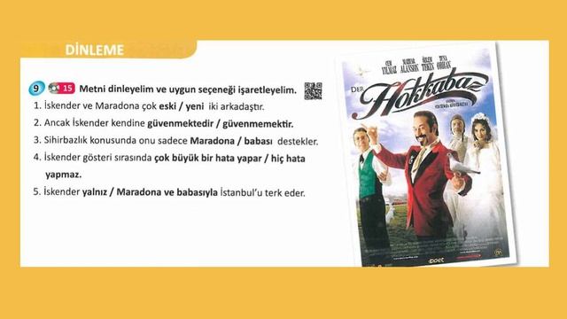 Yeni İstanbul A2: Ünite 5 Dinleme 15