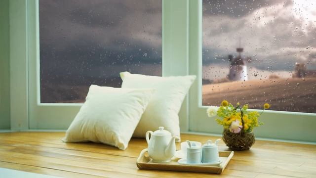 Healing 432 Hz music with rain and thunder sounds for relaxing meditation, yoga, reiki, sleep, stud смотреть онлайн