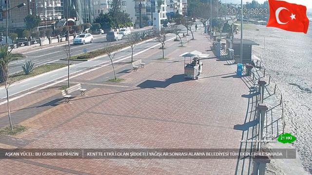 Alanya Live Camera.  Alanya Promenade Turkey 20.12.2023 #alanya #turkey #livestream #wether