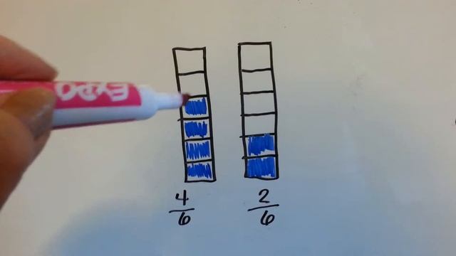 Grade 3 Math #9.1b, Comparing Fractions (video #77) смотреть онлайн