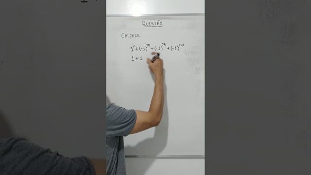Questão de Potência de base 1 e expoente par e ímpar. #matemática #educação #ensino #shortsvideo смотреть онлайн