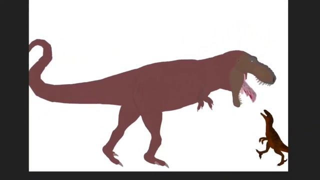 Тирэкс охотится на велоцираптора 🦖 смотреть онлайн