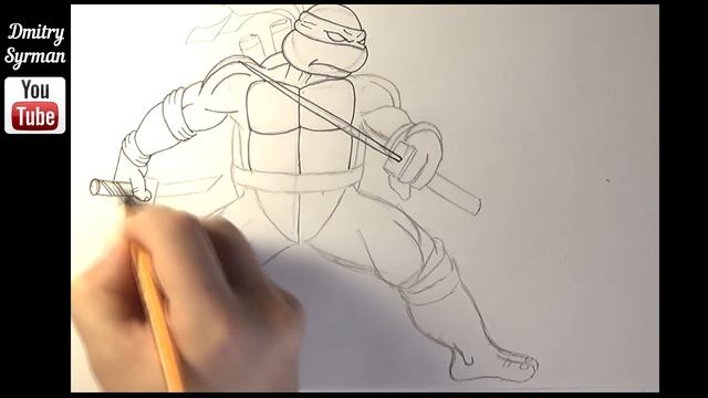 Speed draw Leo, ninja turtles смотреть онлайн