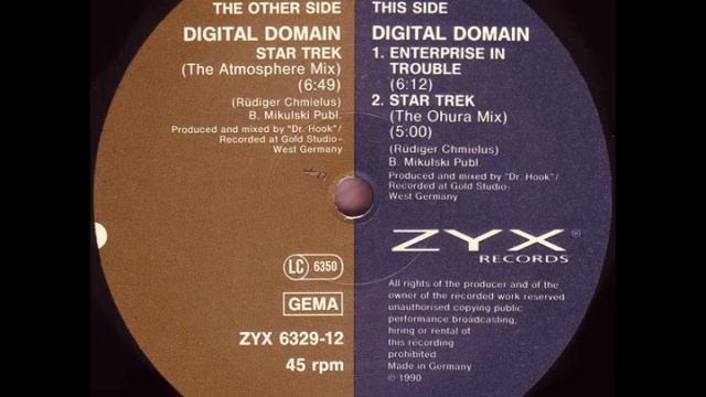 Digital Domain - Star Trek (Atmosphere Mix) (1990) смотреть онлайн