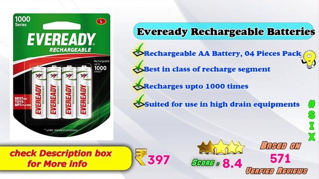 ✅ Top 6 Best AA Recharge Batteries In India 2023 With Price|Rechargeable Battery Review & Compariso смотреть онлайн