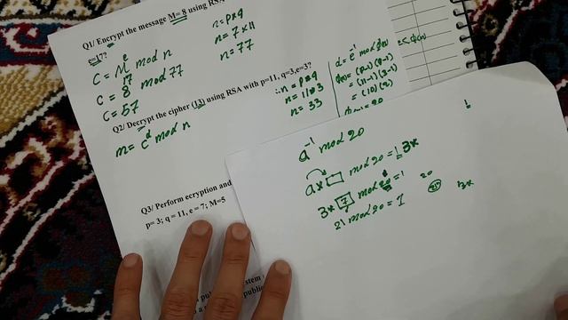 شرح موضوع RSA Algorithm بالتفصيل