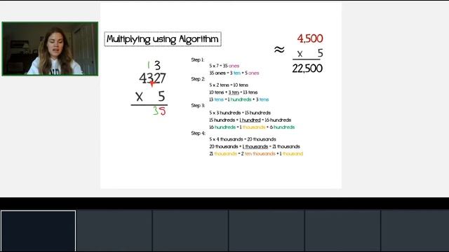 Multiplication Algorithm - 4 digit by 1 digit смотреть онлайн