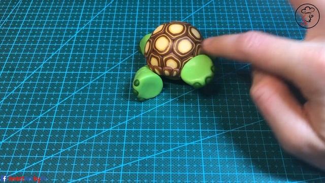 How to make a fondant TURTLE | cake topper | fondant figure смотреть онлайн