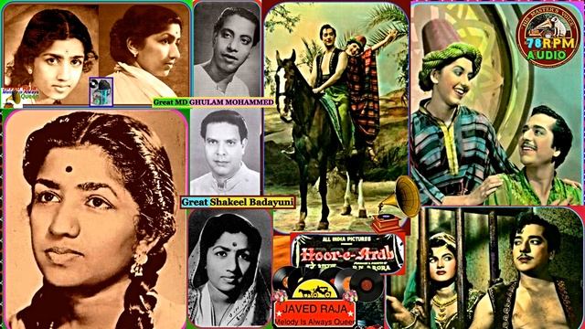 LATA JI~Film~HOOR-E-ARAB-{1955}-Tara Ra Ra Ram Mere Dilmein Sanam-(2 Recordings)-[ TRIBUTE ] смотреть онлайн