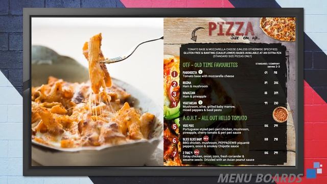 GAAP Menu Board Solution