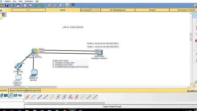 CCNA Switching LAB 4 Trunk port and access port configuration смотреть онлайн