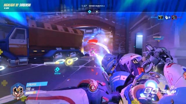 Overwatch - Highlight - Zarya - Volskaya - Shutdown Genji смотреть онлайн