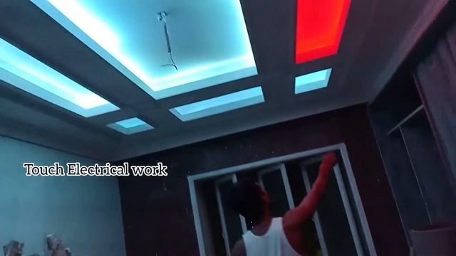 False ceiling/RGB💡LED strip light Testing/installation 🥵 смотреть онлайн