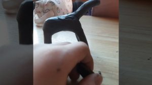 слепил монстра день 17 из пластилина