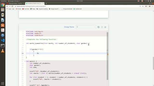 17. Student Marks Sum | Hackerrank C Solutions смотреть онлайн