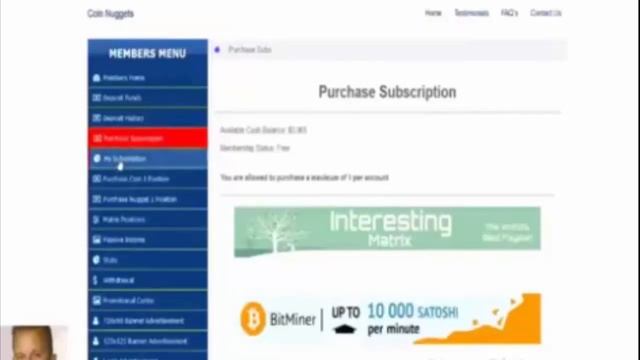 Предстарт проекта Майкла Вебера Coin Nuggets.  Регистрация и обзор кабинета.