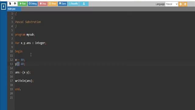 Pascal | Subtraction смотреть онлайн