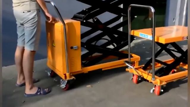 High Quality Mobile Manual Hydraulic Scissor Lift Platform Table