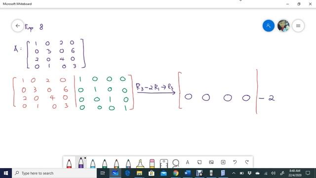MAT263 Inverse Matrix using ERO (A is singular) смотреть онлайн