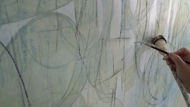 White noise, white silence. Painting in progress, by Jessica Langton. Part Two. смотреть онлайн