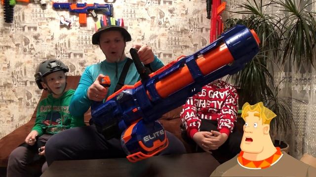 [ОБЗОР НЕРФ] Nerf Elite Titan CS-50 Распаковка, тестовая стрельба! смотреть онлайн