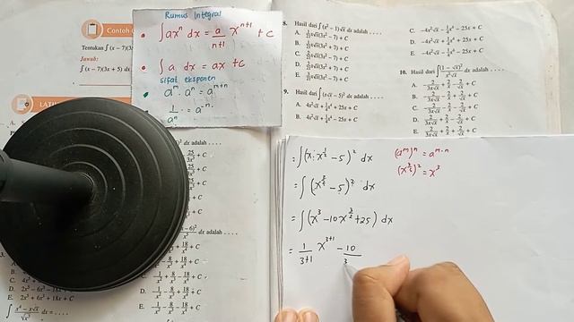 Hasil Dari Integral (x√x-5)² Dx Adalah