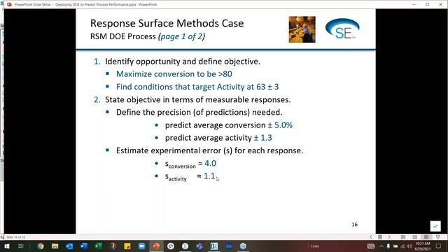 Deploying DOE to Predict Process Performance смотреть онлайн