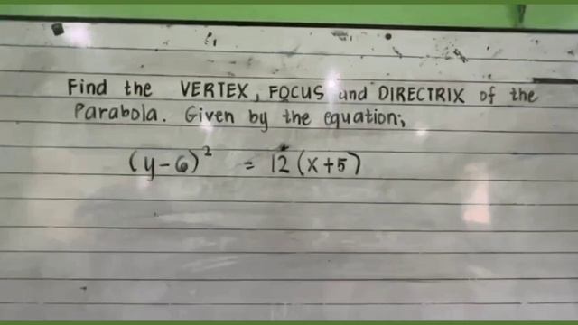 PARABOLA | PRE-CAL For STEM