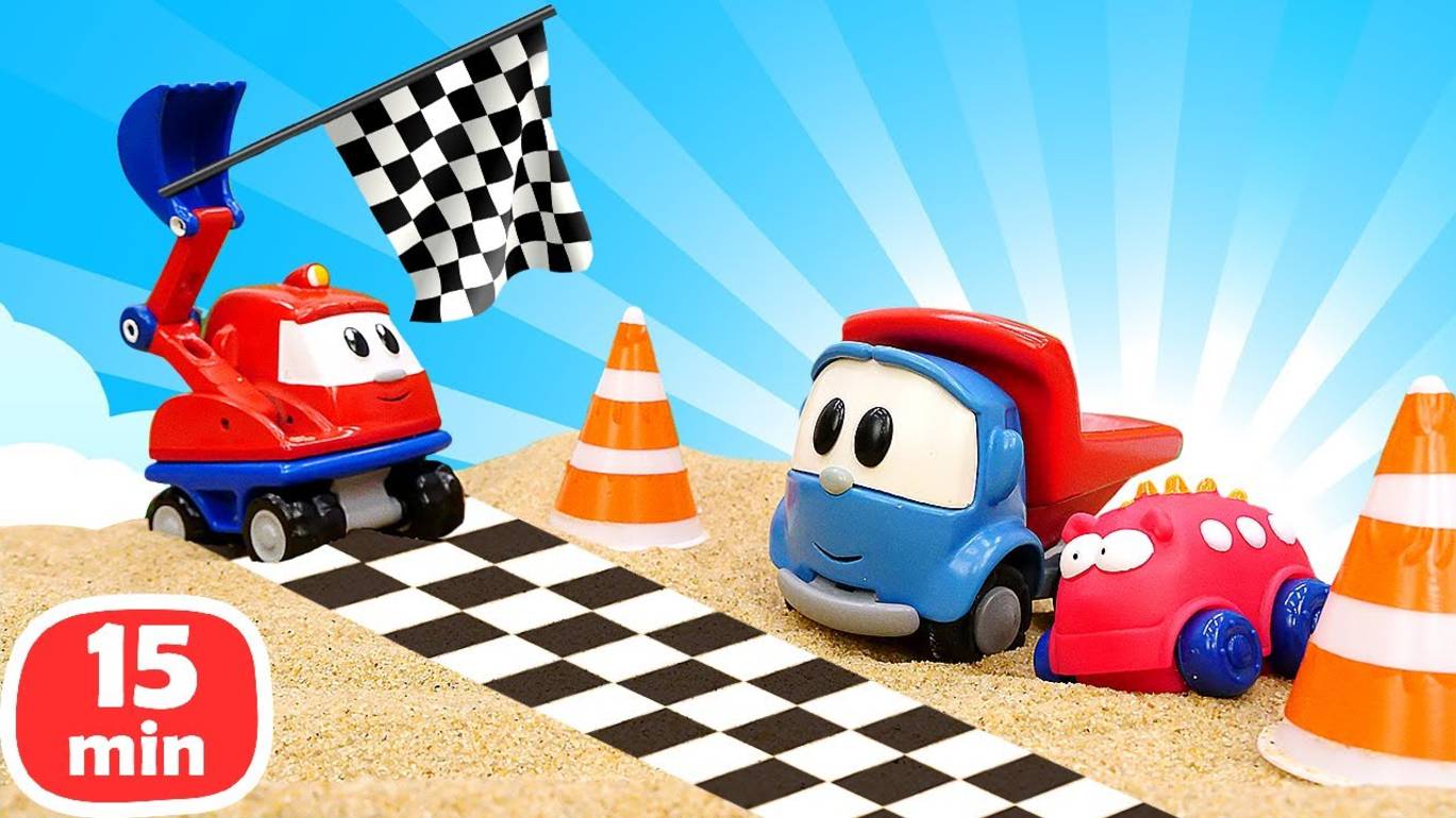 Строим детскую площадку и бассейн в песочнице с Левой — Песочница и игры для детей смотреть онлайн