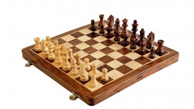 14 Wooden Magnetic Folding Chess Set смотреть онлайн