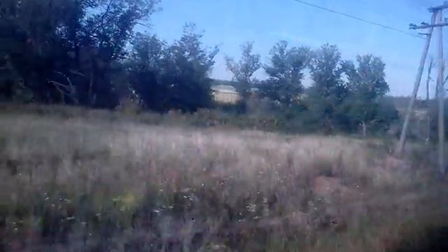 Саратовская область из окна поезда №478 Адлер - Челябинск смотреть онлайн