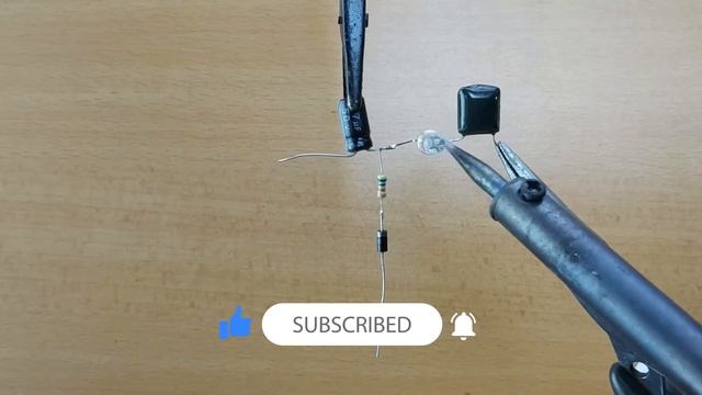 How To Make Blinking LED With 220v AC Without  Transformer (step By Step) | Warning Light Circuit