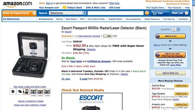 Escort Passport 9500ix Radar/Laser Detector Review смотреть онлайн