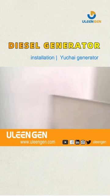 China Yuchai engine power diesel generator installation смотреть онлайн