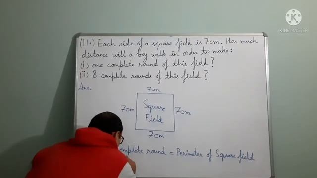 ICSE PERIMETER AND AREA OF PLANE FIGURES EX 32(A) Q.11(i) to(ii) CLASS 6 CONCISE MATHS PART 14 CH.3 смотреть онлайн