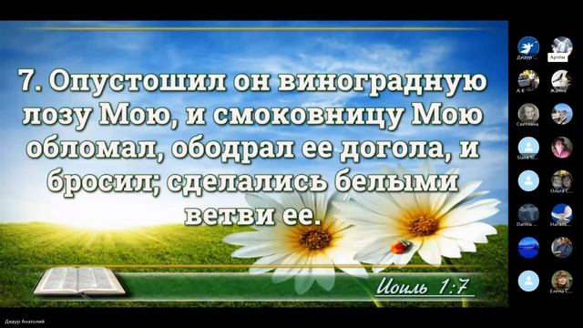 1 ГЛАВА КНИГИ ПРОРОКА ИОИЛЯ! ИССЛЕДОВАНИЯ В ГРУППЕ СННС. смотреть онлайн