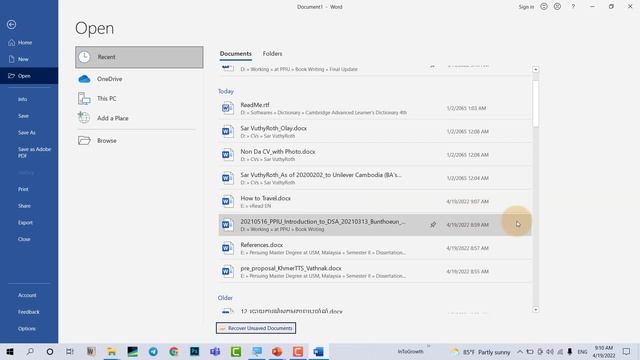 [ PWT, R-201 | 19-04-2022 ] Ch05a: Word Basic - Fast Preview (Part A) | Basic of IT | TSIPWT смотреть онлайн
