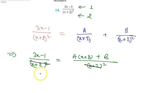 Integrate The Rational Functions `(3x-1)/((x+2)^2)`...