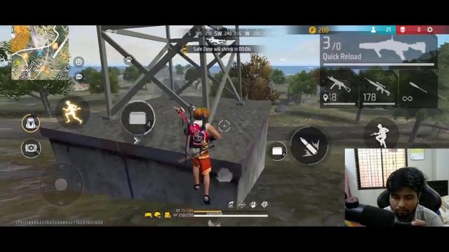 Free Fire Clash Squad Rank | Match 105 | Free Fire Facecam Gameplay